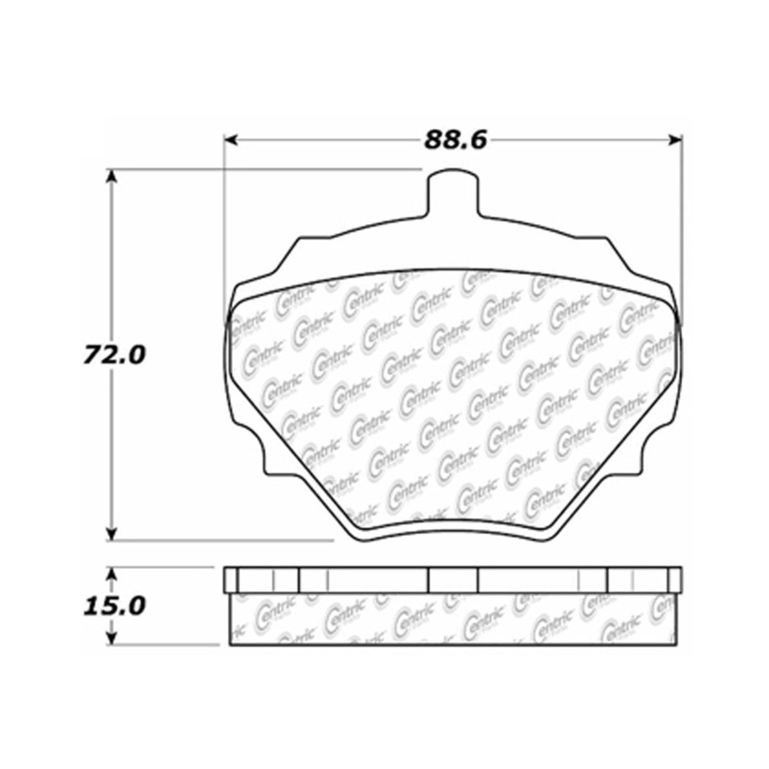 posi quiet extended wear brake pads with hardware  frsport 106.05181