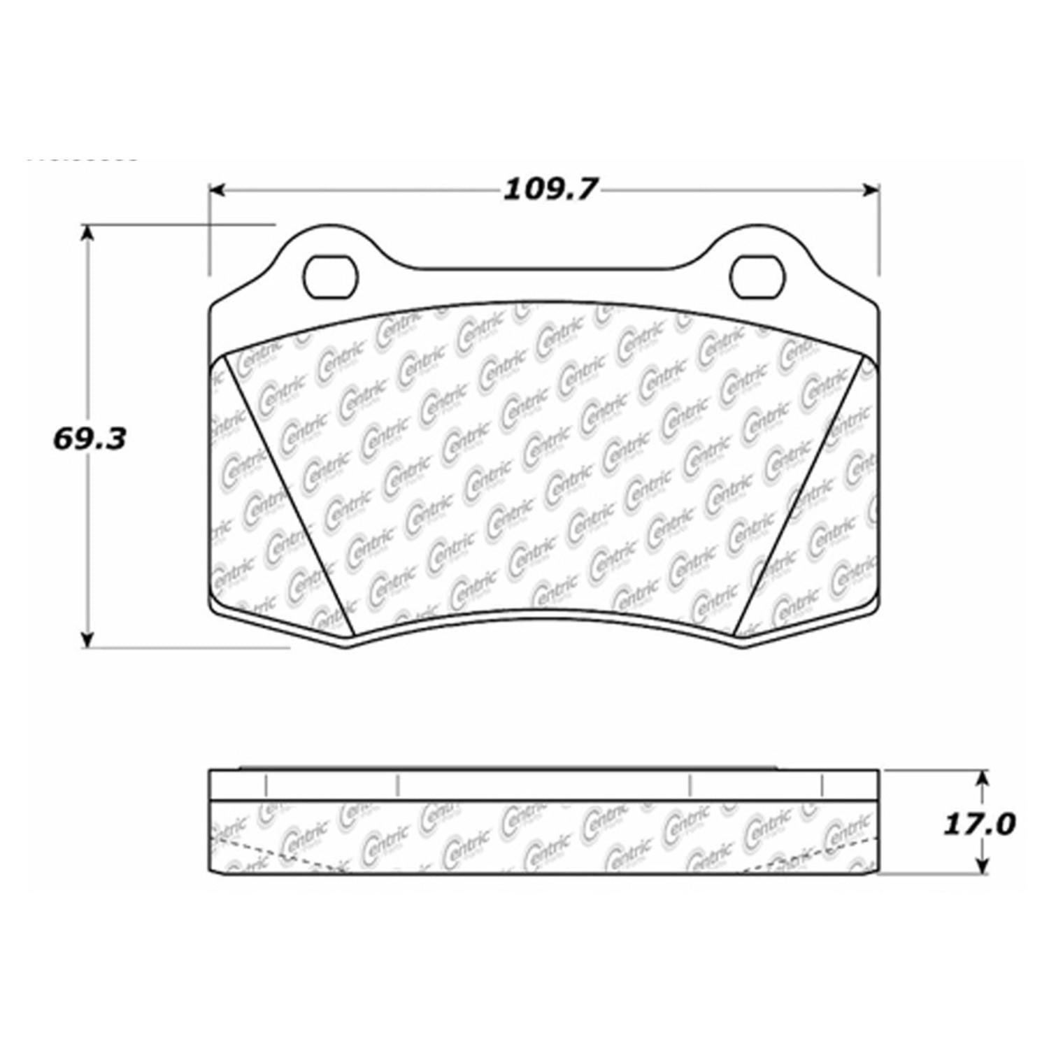 posi quiet extended wear brake pads with hardware  frsport 106.05920