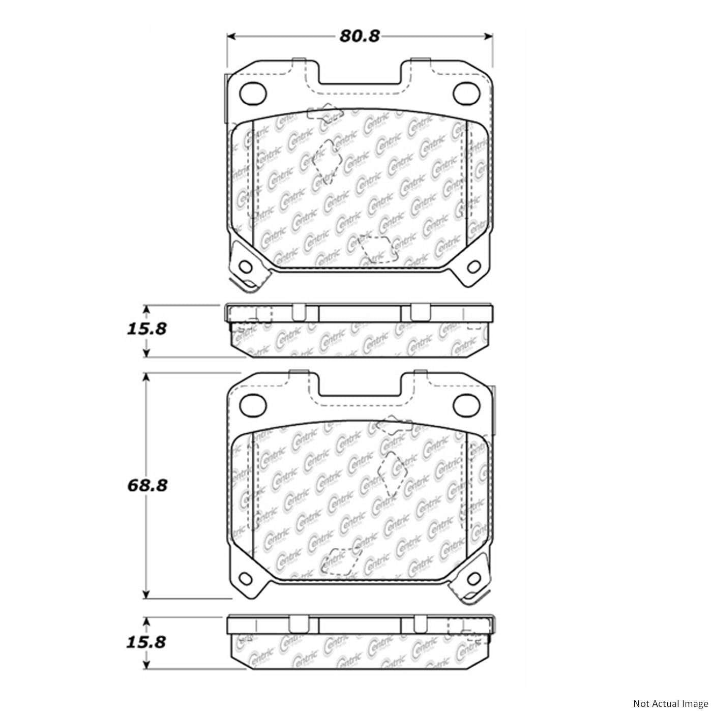 Stoptech PosiQuiet 5/93-98 Supra Rear Brake Pads 106.06300