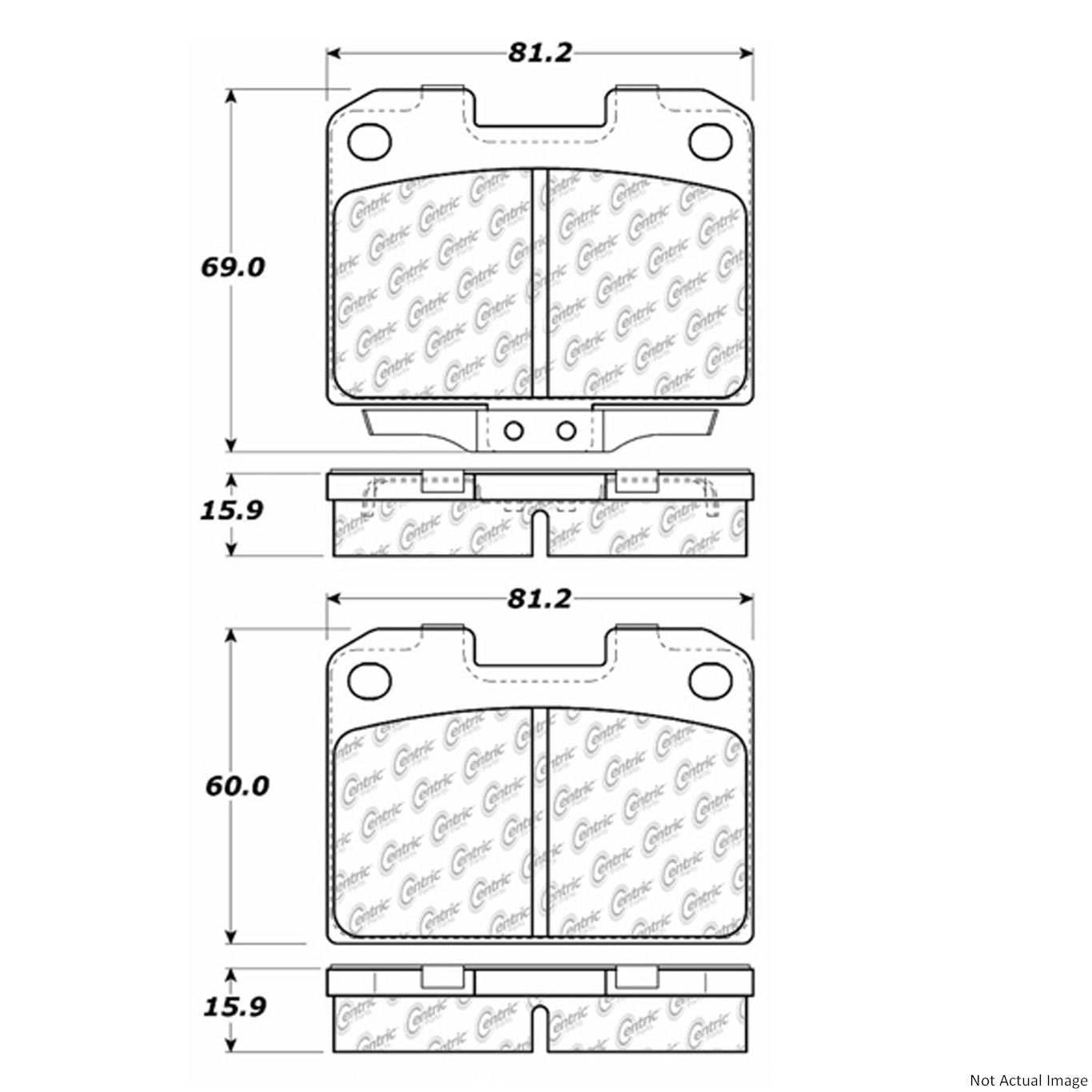 Stoptech PosiQuiet 6/93-99 Mitsubishi 3000GT VR-4 Rear Brake Pads 106.06310