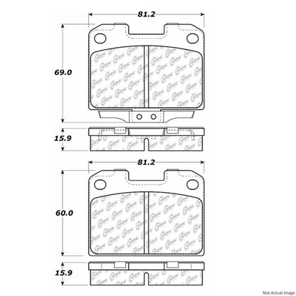 Stoptech PosiQuiet 6/93-99 Mitsubishi 3000GT VR-4 Rear Brake Pads 106.06310
