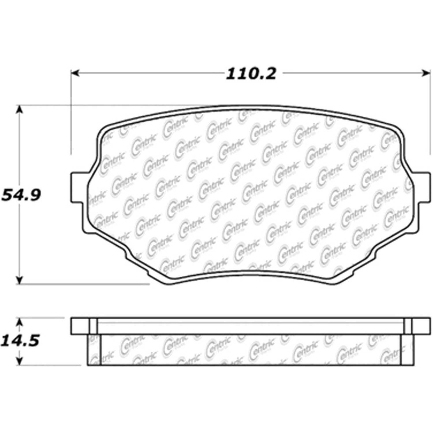 posi quiet extended wear brake pads with hardware  frsport 106.06800