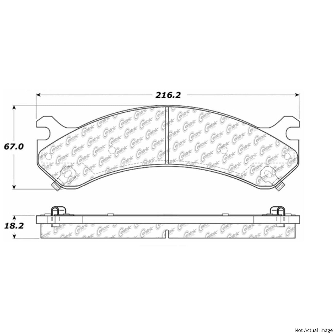 Stoptech PosiQuiet 99-2010 GMC Sierra / 2000-2014 Chevy Suburban Posi Quiet Extended Wear Front Brake Pads 106.07840