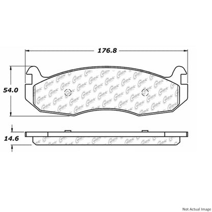 Stoptech Centric Posi-Quiet Extended Wear Brake Pads w/Hardware - Front 106.07880