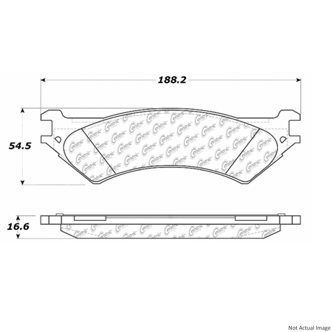 Stoptech PosiQuiet 00-03 Ford F-150 Extended Wear Semi-Metallic Rear Brake Pads 106.08020