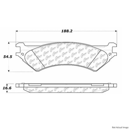 Stoptech PosiQuiet 00-03 Ford F-150 Extended Wear Semi-Metallic Rear Brake Pads 106.08020