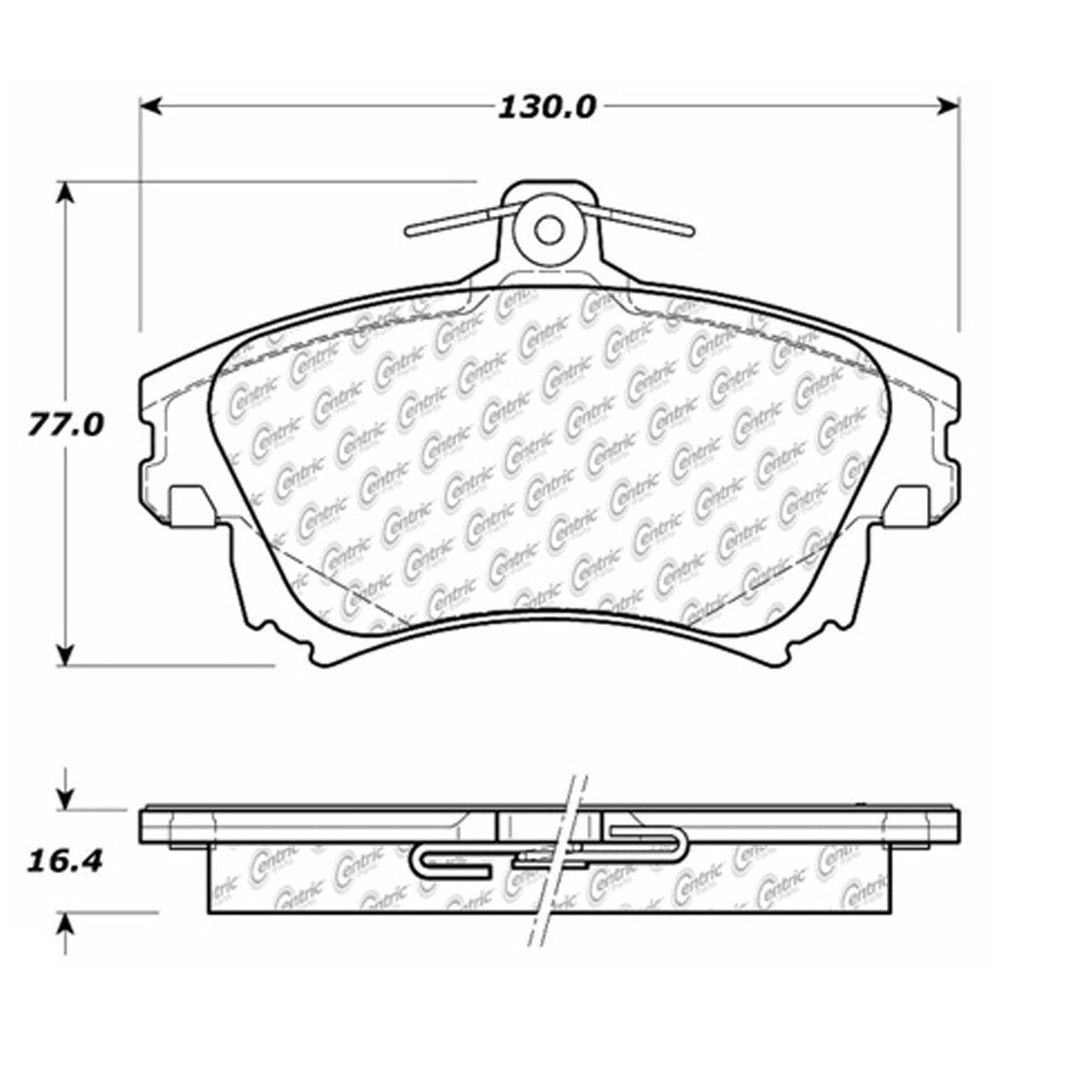 posi quiet disc brake pad set  frsport 106.08370