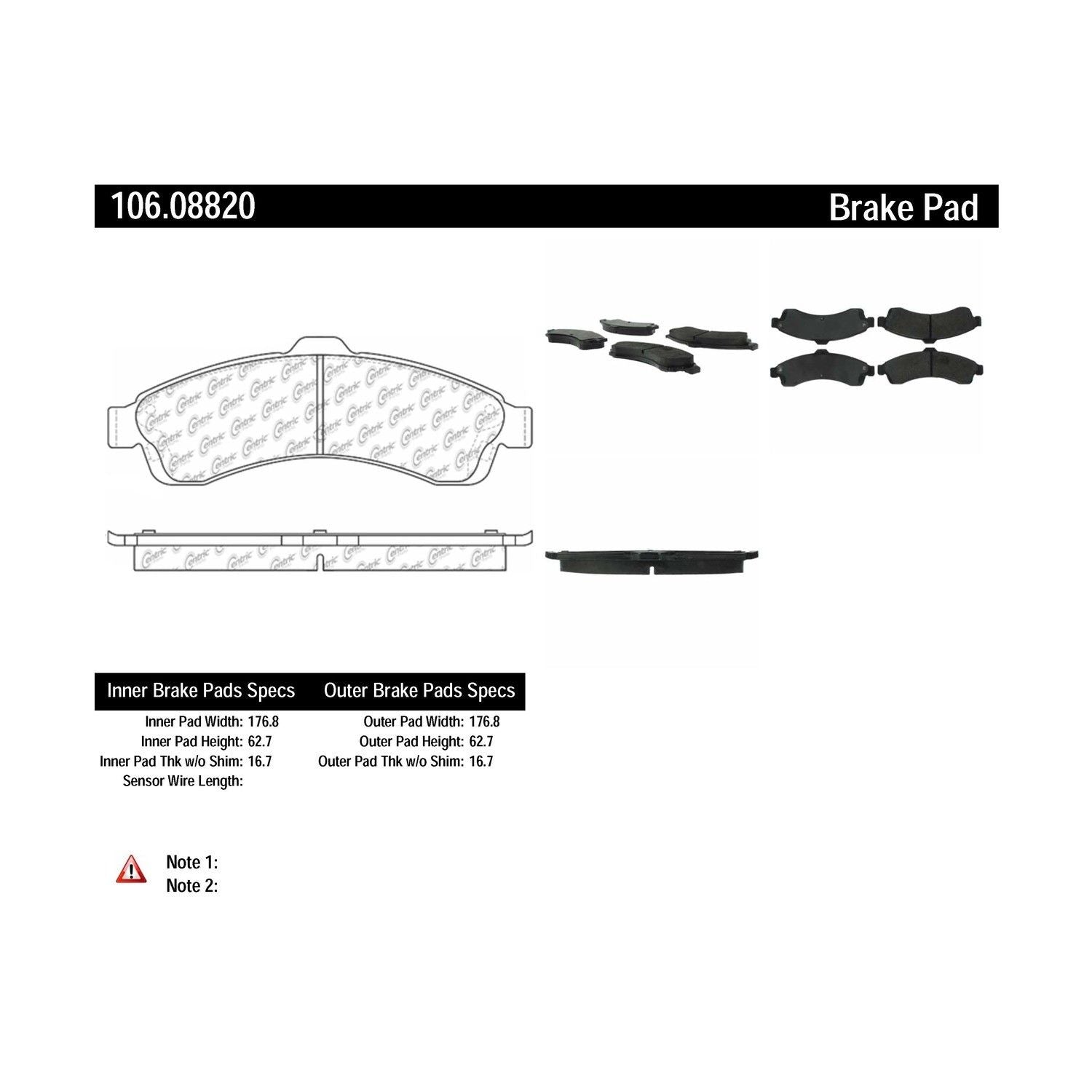 posi quiet extended wear brake pads with hardware  frsport 106.08820