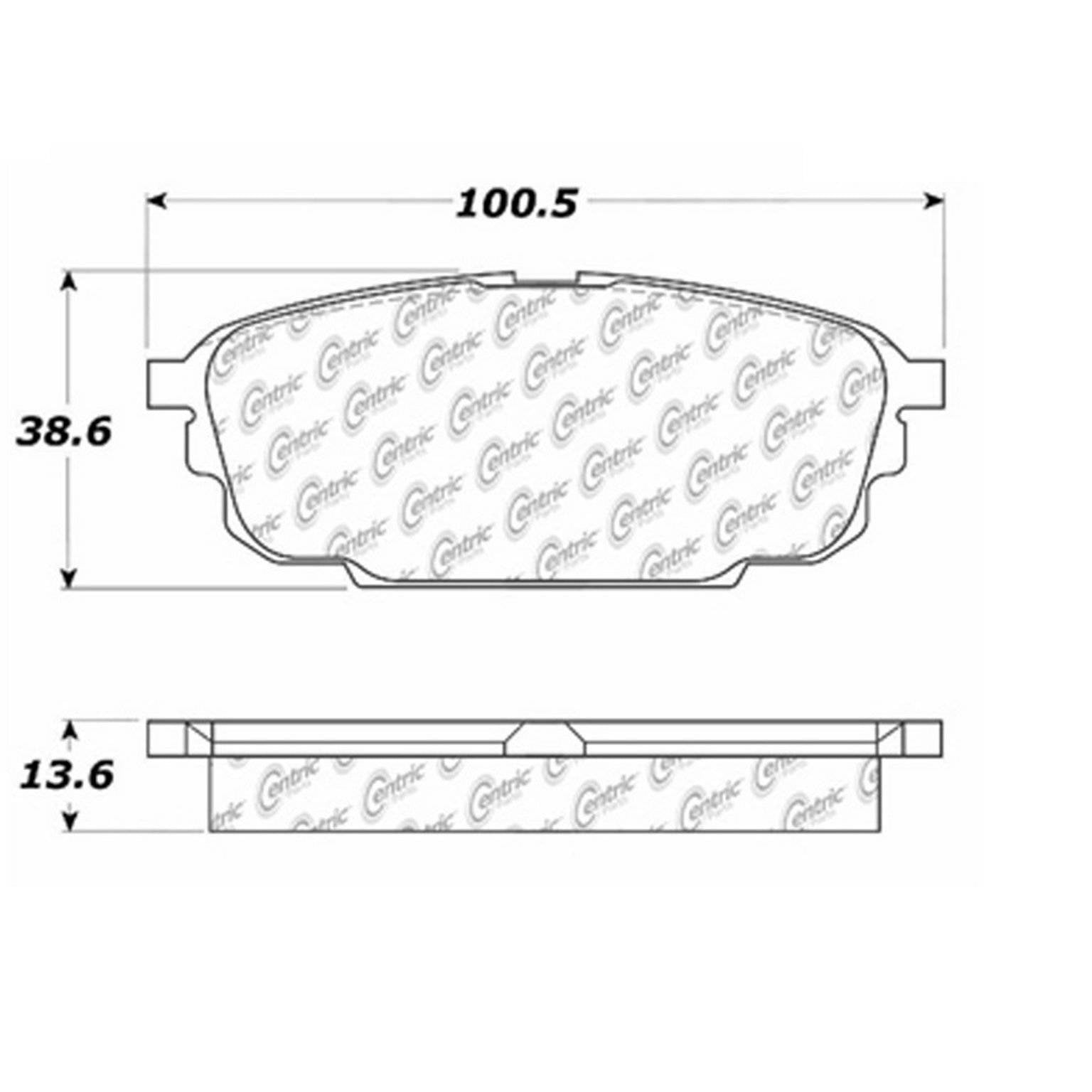 posi quiet disc brake pad set  frsport 106.08920