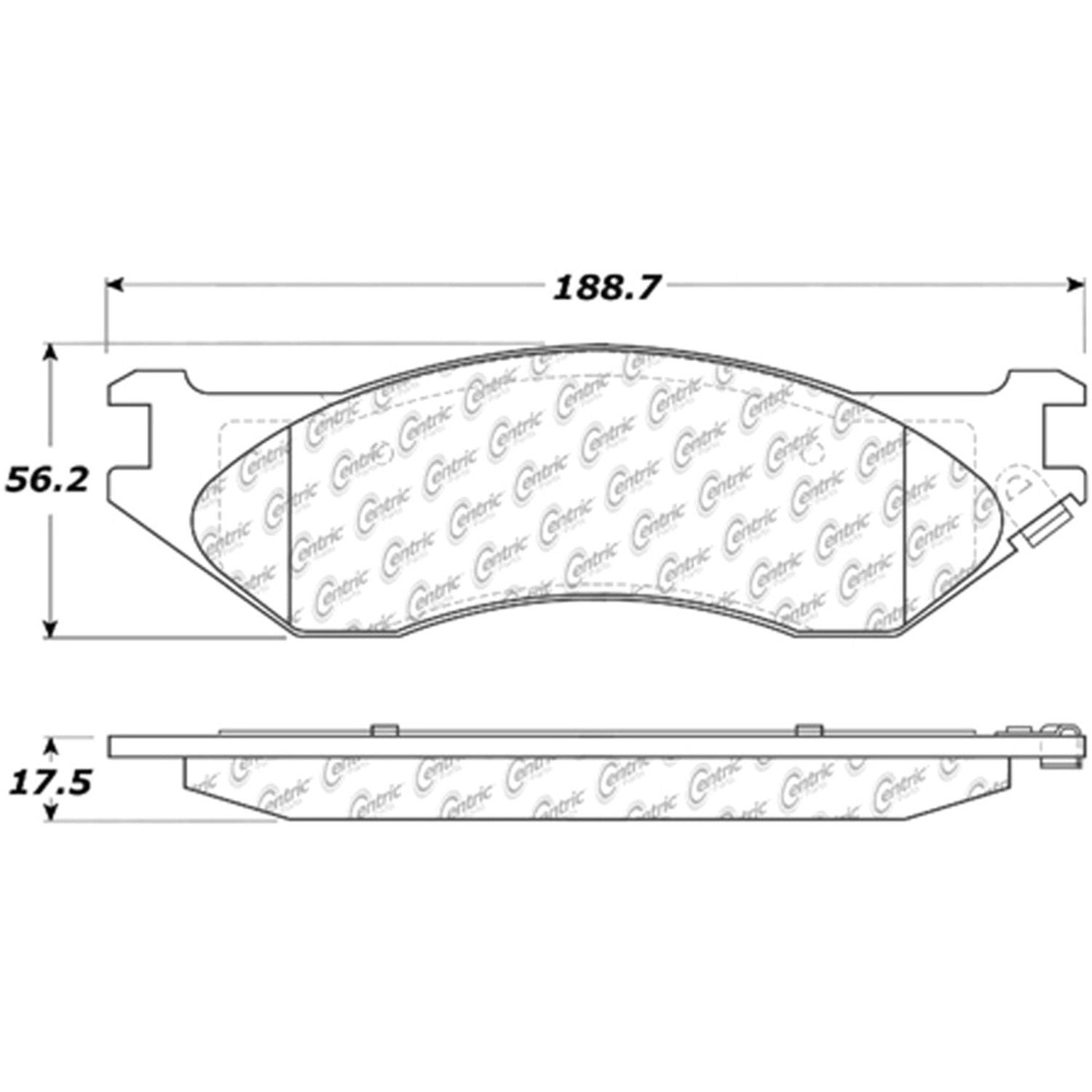 posi quiet extended wear brake pads with hardware  frsport 106.08970