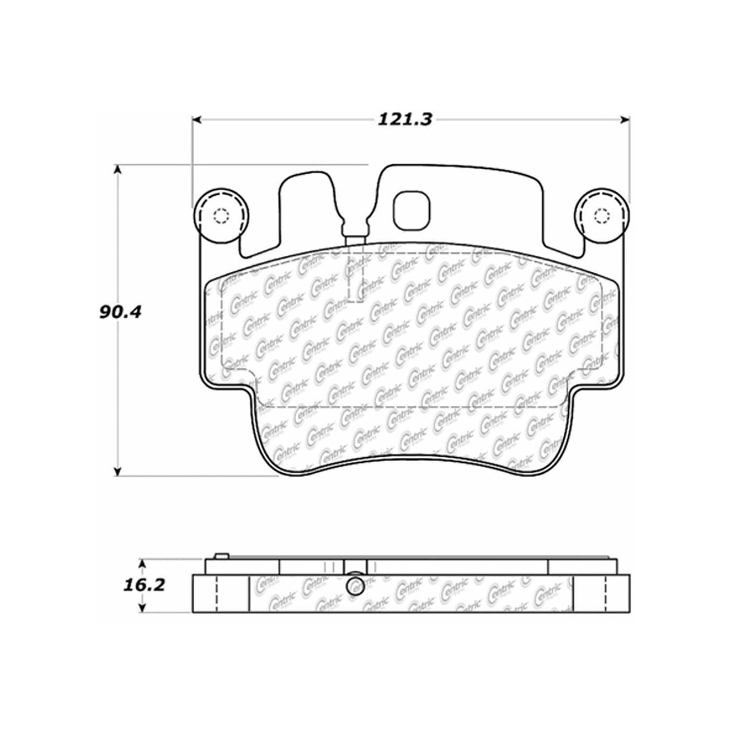 posi quiet extended wear brake pads with hardware  frsport 106.09170