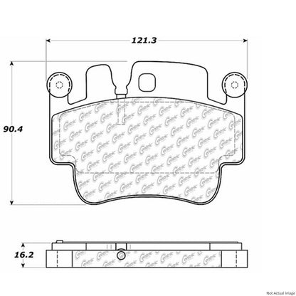 Stoptech PosiQuiet 05-07 Porsche Boxster S / 06-07 Cayman S / 02-05 911 Turbo Front Extended Wear Brake Pads 106.09170