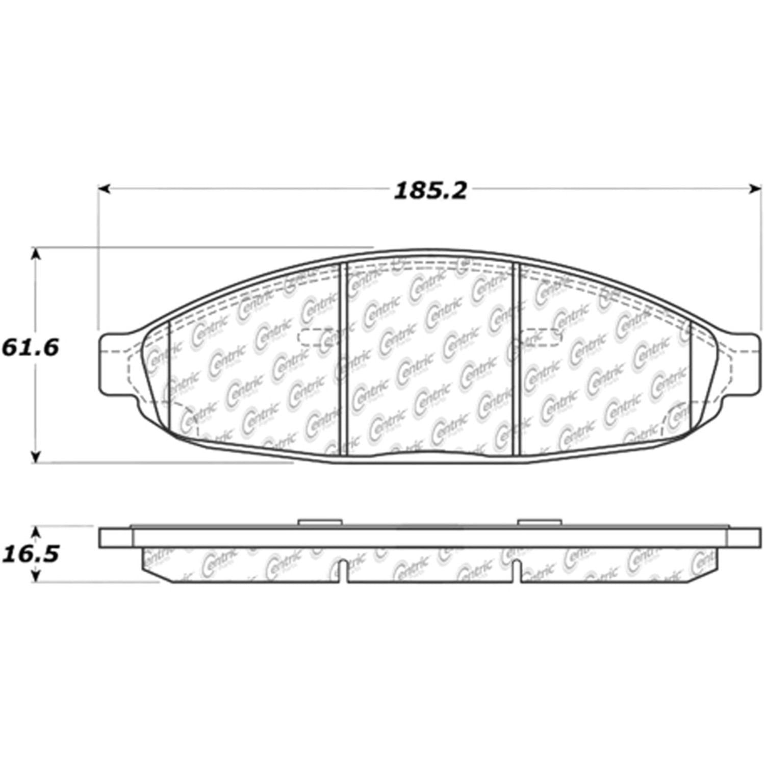 posi quiet extended wear brake pads with hardware  frsport 106.09970