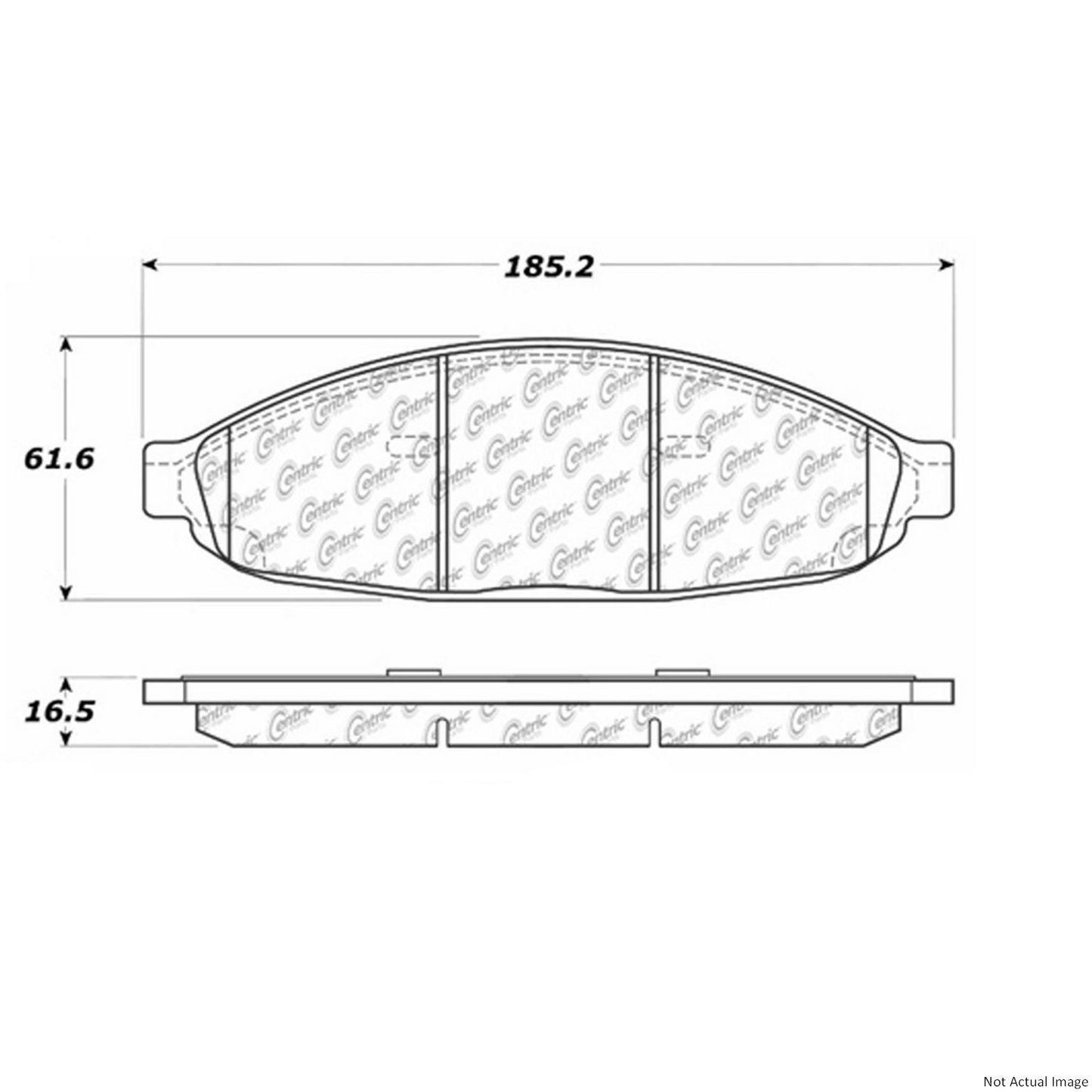 Stoptech PosiQuiet Extended Wear 04-08 Chrysler Pacifica Front Brake Pads 106.09970