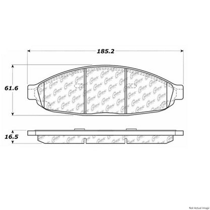 Stoptech PosiQuiet Extended Wear 04-08 Chrysler Pacifica Front Brake Pads 106.09970