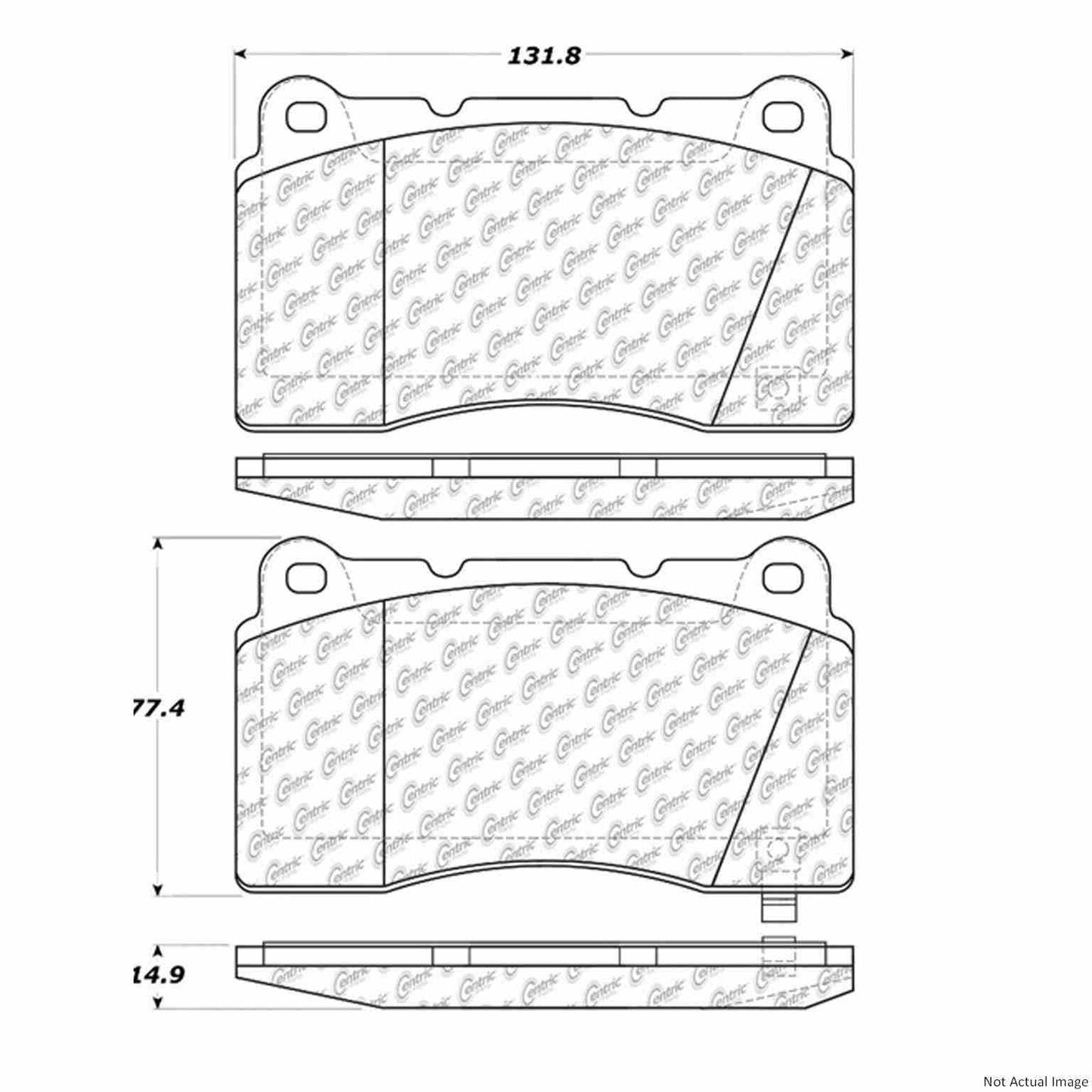 Stoptech PosiQuiet Various Models Front Brake Pads for Brembo Calipers 106.10010