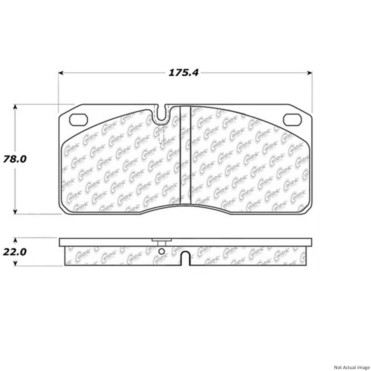 Stoptech Centric Posi-Quiet Extended Wear Brake Pads w/Shims - Front/Rear 106.10270