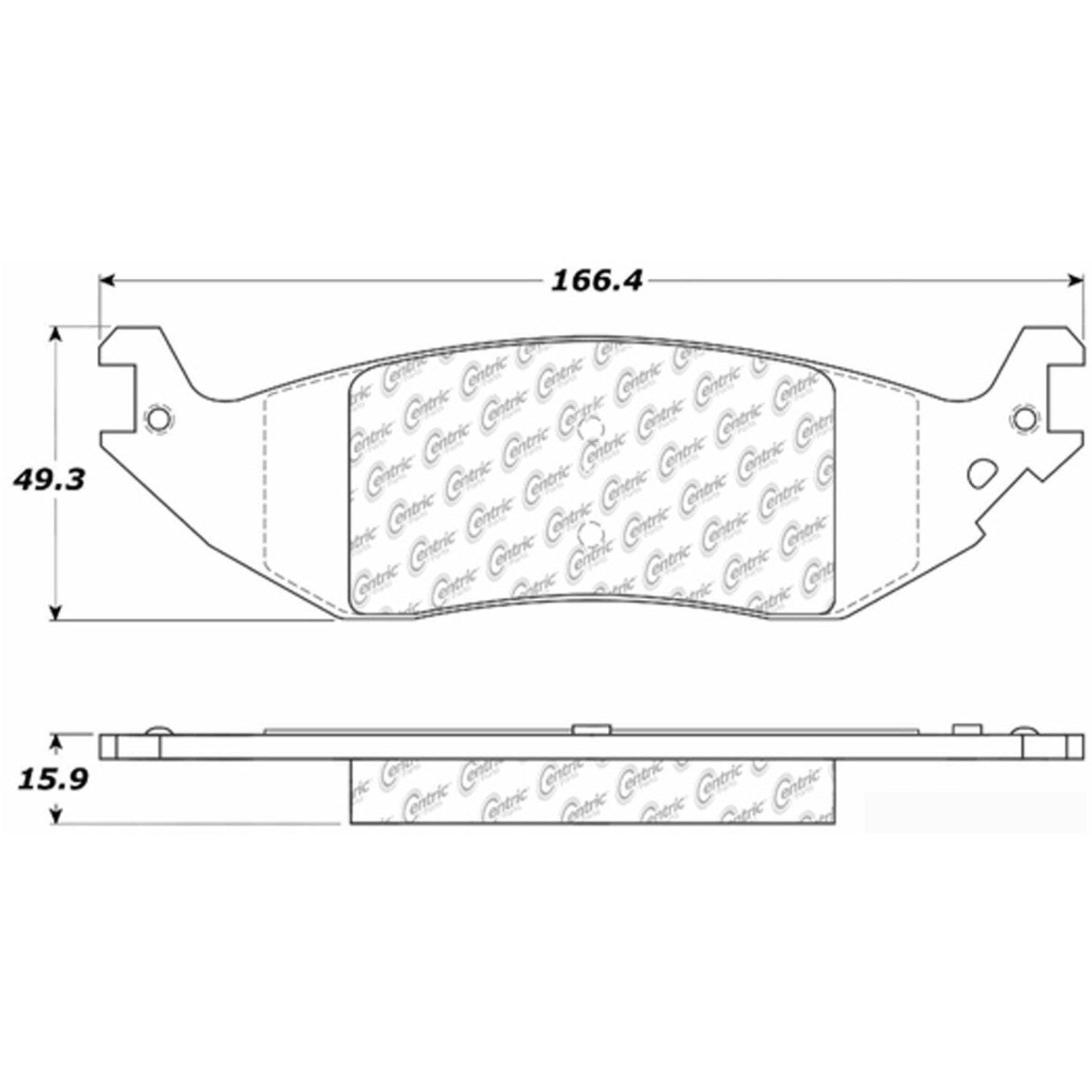 posi quiet extended wear brake pads with hardware  frsport 106.10460