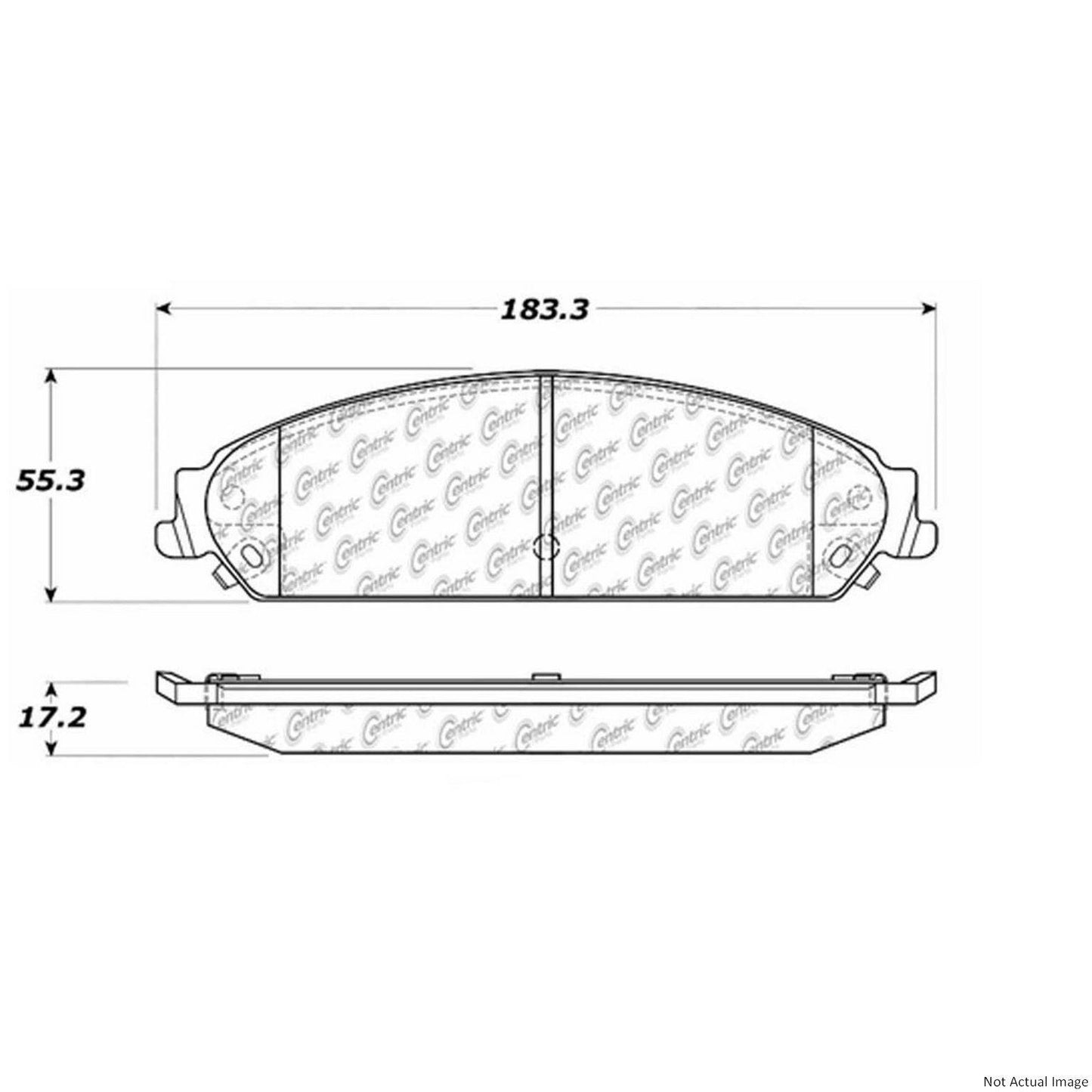 Stoptech PosiQuiet 06-09 Dodge Charger SRT-8 Front Brake Pads 106.10580