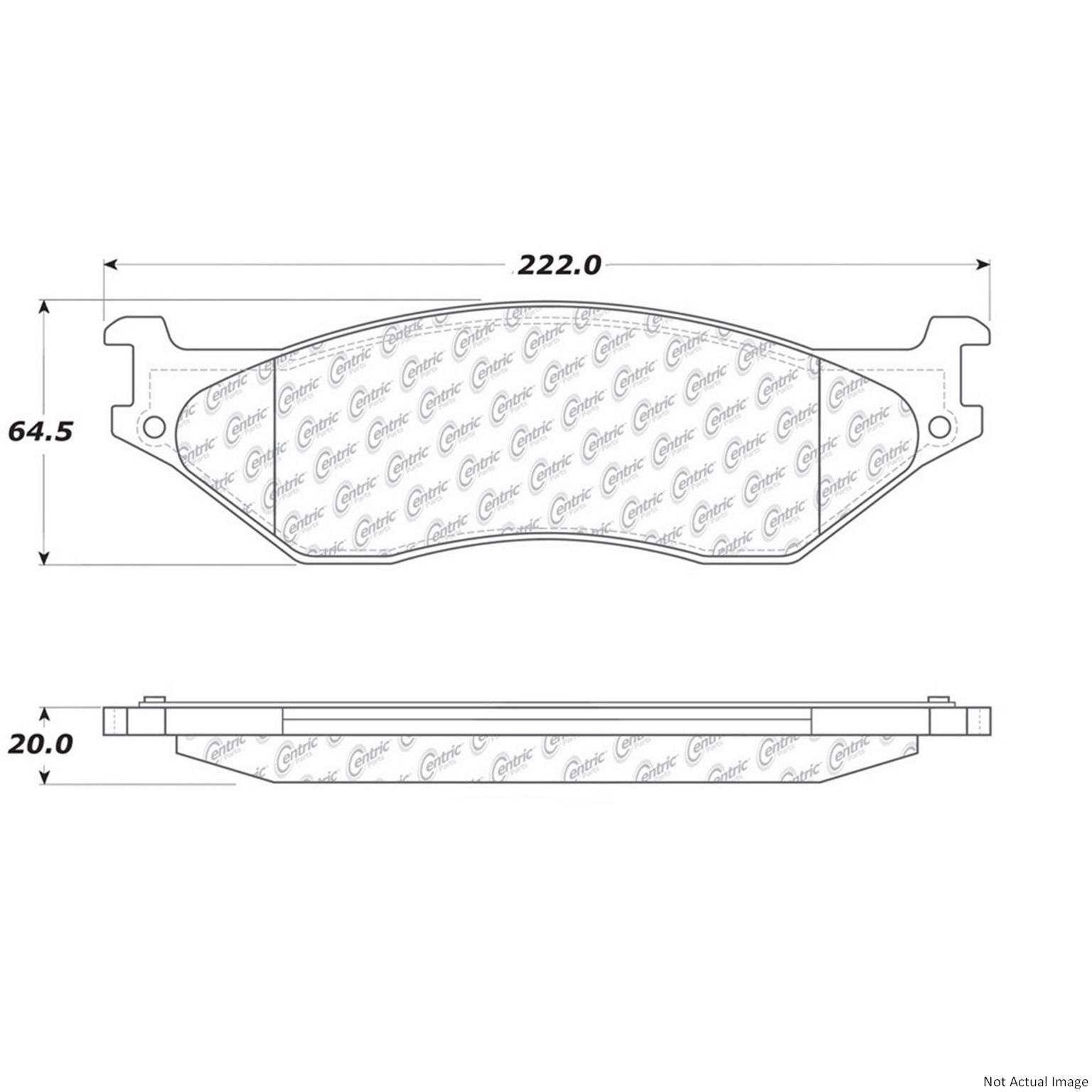 Stoptech PosiQuiet 05-16 Ford F-550 / 11-15 F-550 Super Duty Extended Wear Rear Brake Pads 106.10660