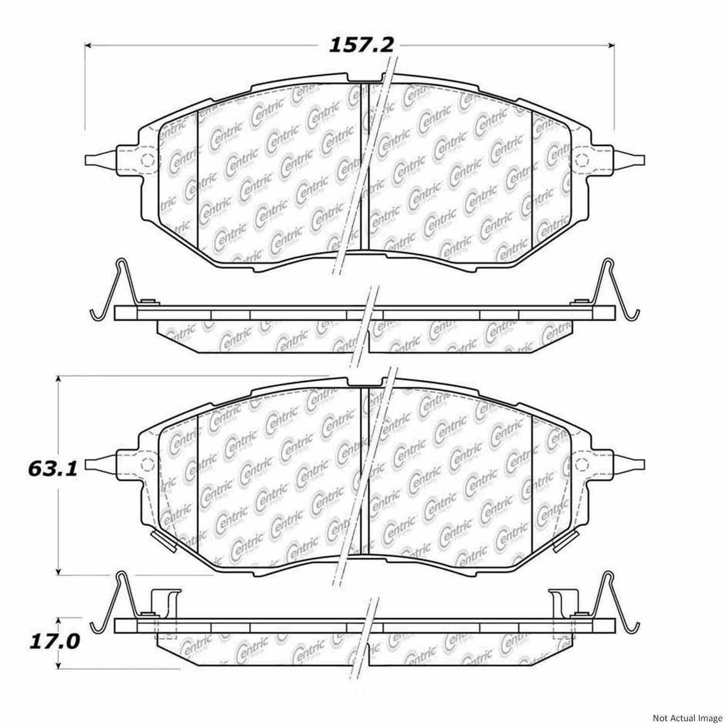 Stoptech PosiQuiet 05-09 Subaru Legacy 2.5 GT Front Brake Pads 106.10780