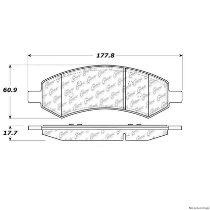 Stoptech PosiQuiet 11-17 Ram 1500 Front Brake Pads 106.10840