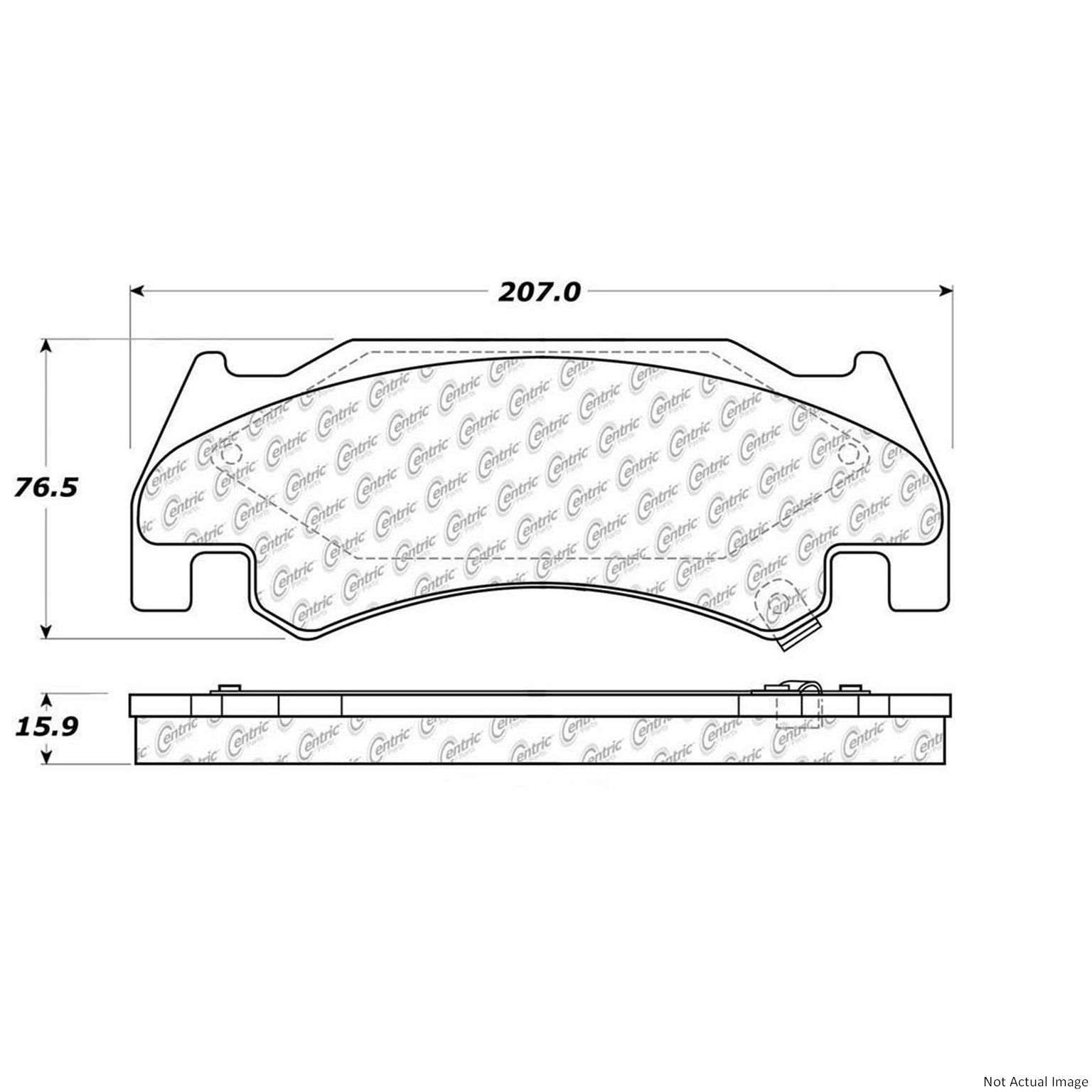 Stoptech PosiQuiet 05-06 Dodge Ram SRT-10 Front Brake Pads 106.10850