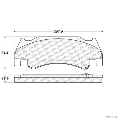 Stoptech PosiQuiet 05-06 Dodge Ram SRT-10 Front Brake Pads 106.10850