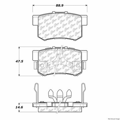 Stoptech PosiQuiet Extended Wear Brake Pads 106.10860