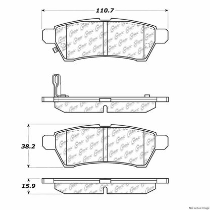 Stoptech PosiQuiet 05-12 Nissan Frontier/XTerra Rear Extended Wear Brake Pads 106.11000