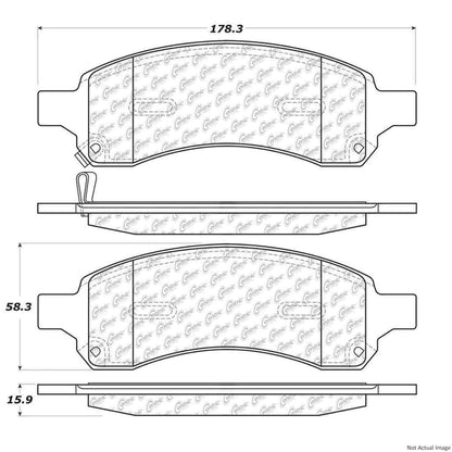 Stoptech PosiQuiet 15-16 Chevy Traverse/Buick Enclave Extended Wear Front Brake Pads 106.11691