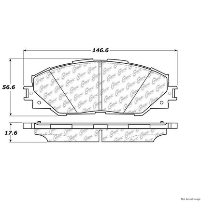 Stoptech PosiQuiet 06-15 Toyota RAV4 Extended Wear Semi-Metallic Front Brake Pads 106.12110