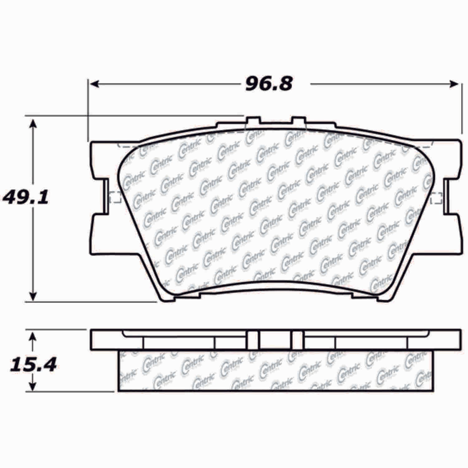 posi quiet extended wear brake pads with hardware  frsport 106.12121