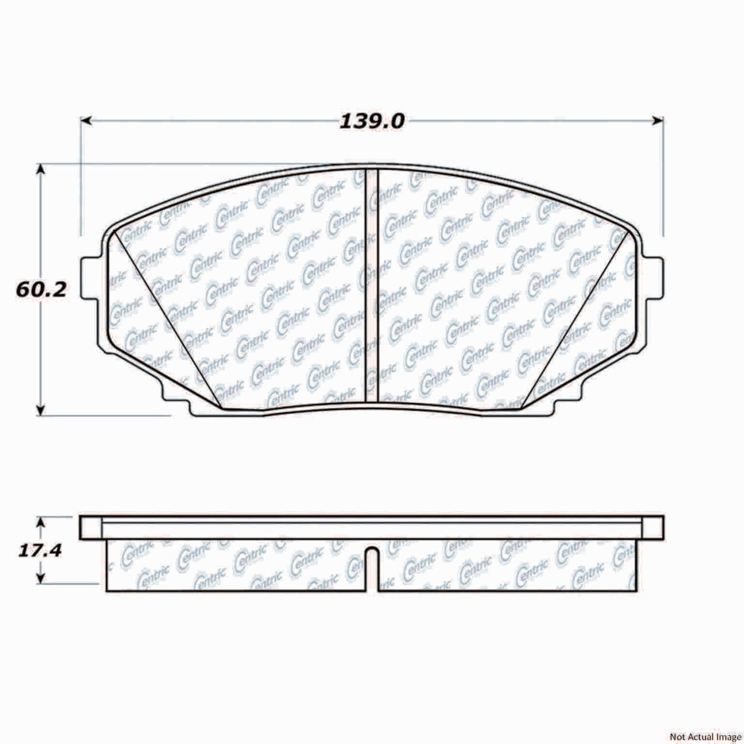 Stoptech PosiQuiet 07-12 Mazda CX-7/CX-9 / 07-14 Ford Edge Extended Wear Front Disc Brake Pads 106.12580