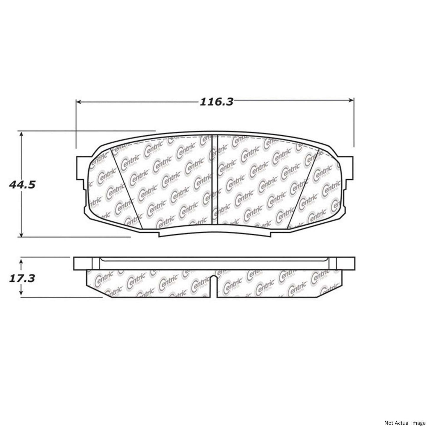 Stoptech PosiQuiet 07-19 Toyota Tundra Extended Wear Semi-Metallic Rear Brake Pads 106.13040