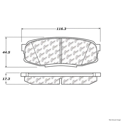Stoptech PosiQuiet 07-19 Toyota Tundra Extended Wear Semi-Metallic Rear Brake Pads 106.13040