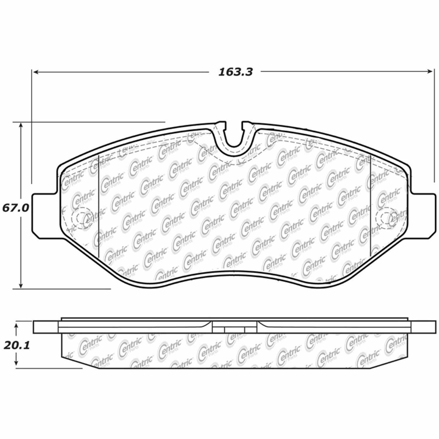 posi quiet extended wear brake pads with hardware  frsport 106.13160