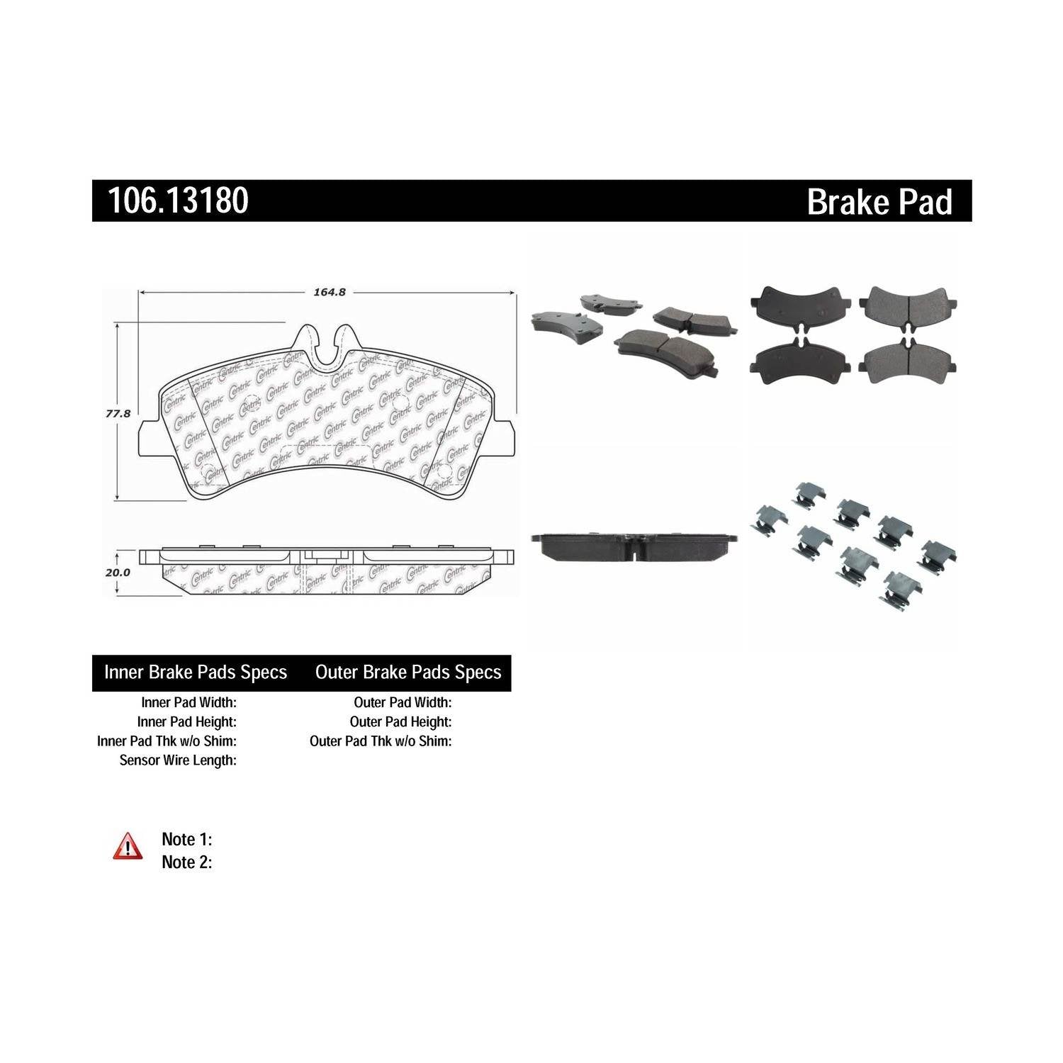 posi quiet extended wear brake pads with hardware  frsport 106.13180