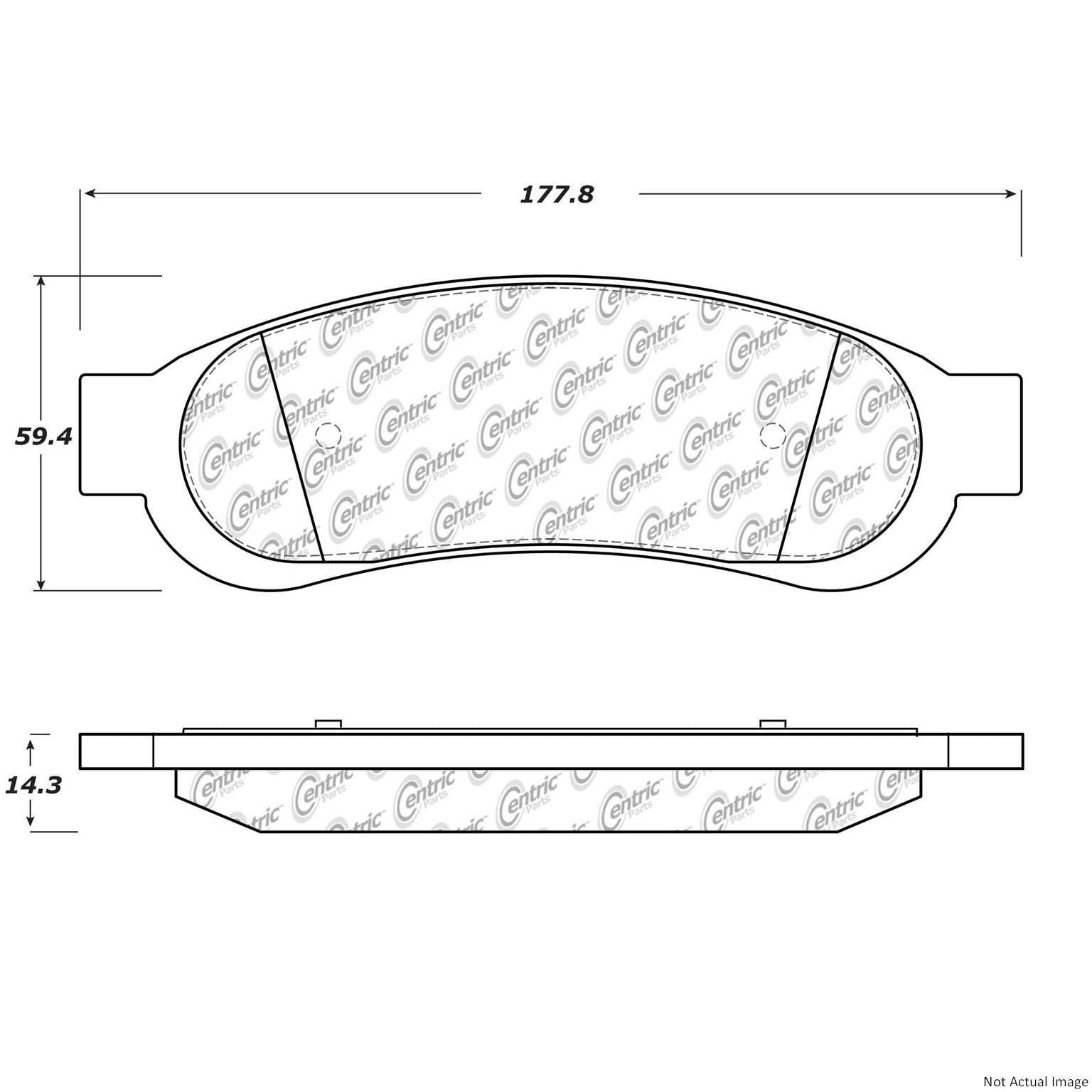 Stoptech PosiQuiet 10-12 Ford F-250 Extended Wear Semi-Metallic Rear Disc Brake Pads 106.13340