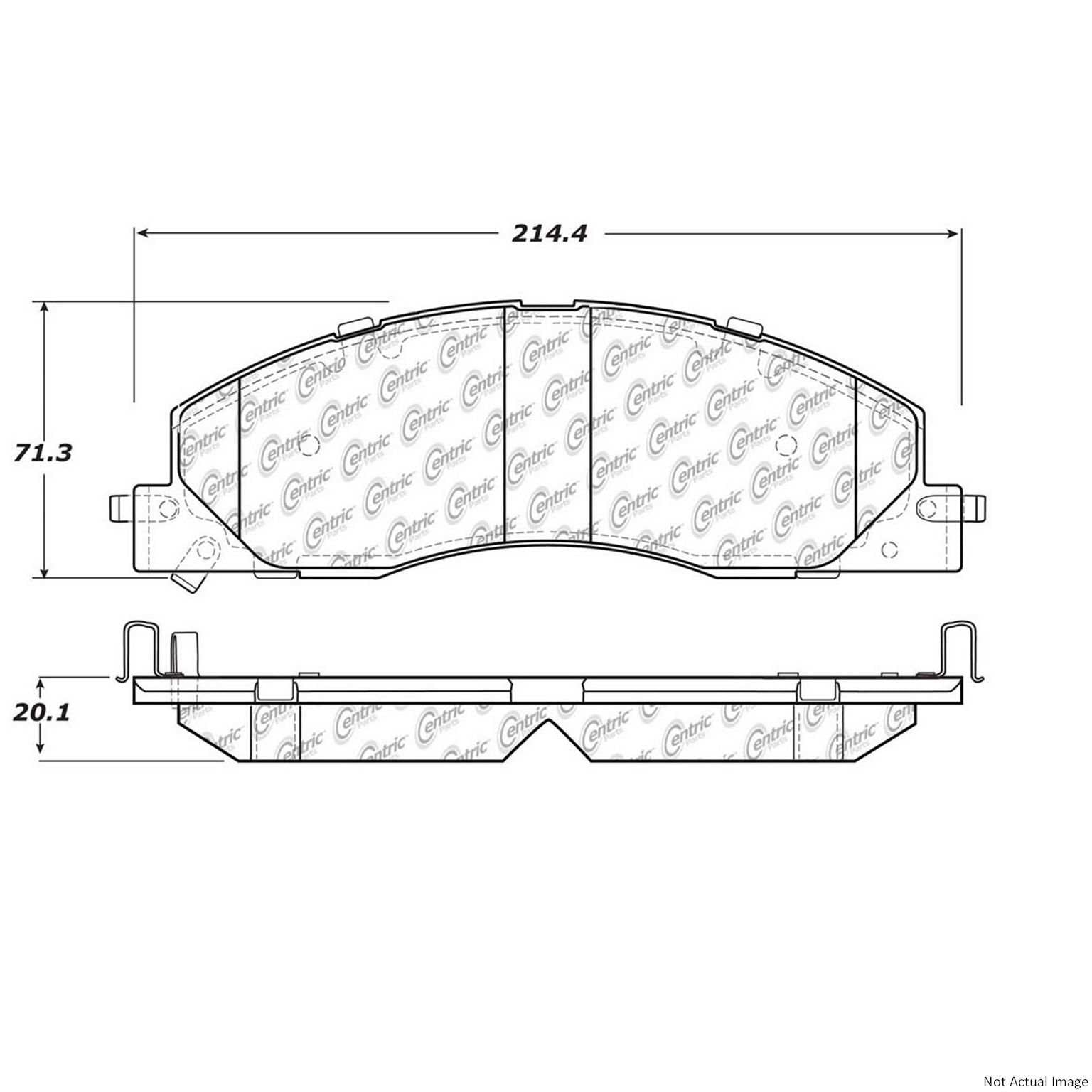 Stoptech PosiQuiet 09-14 Dodge Ram 2500/3500 Front Brake Pads 106.13990