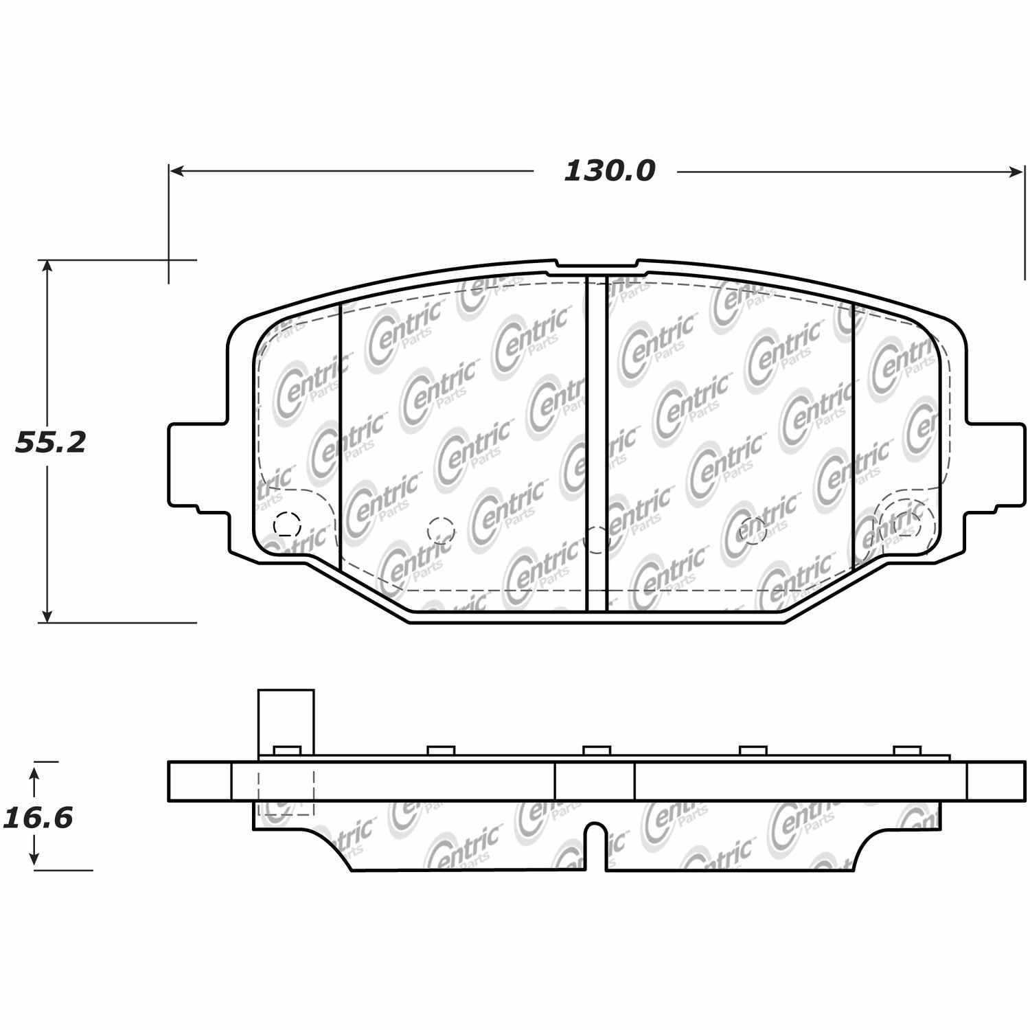 posi quiet extended wear brake pads with hardware  frsport 106.15960