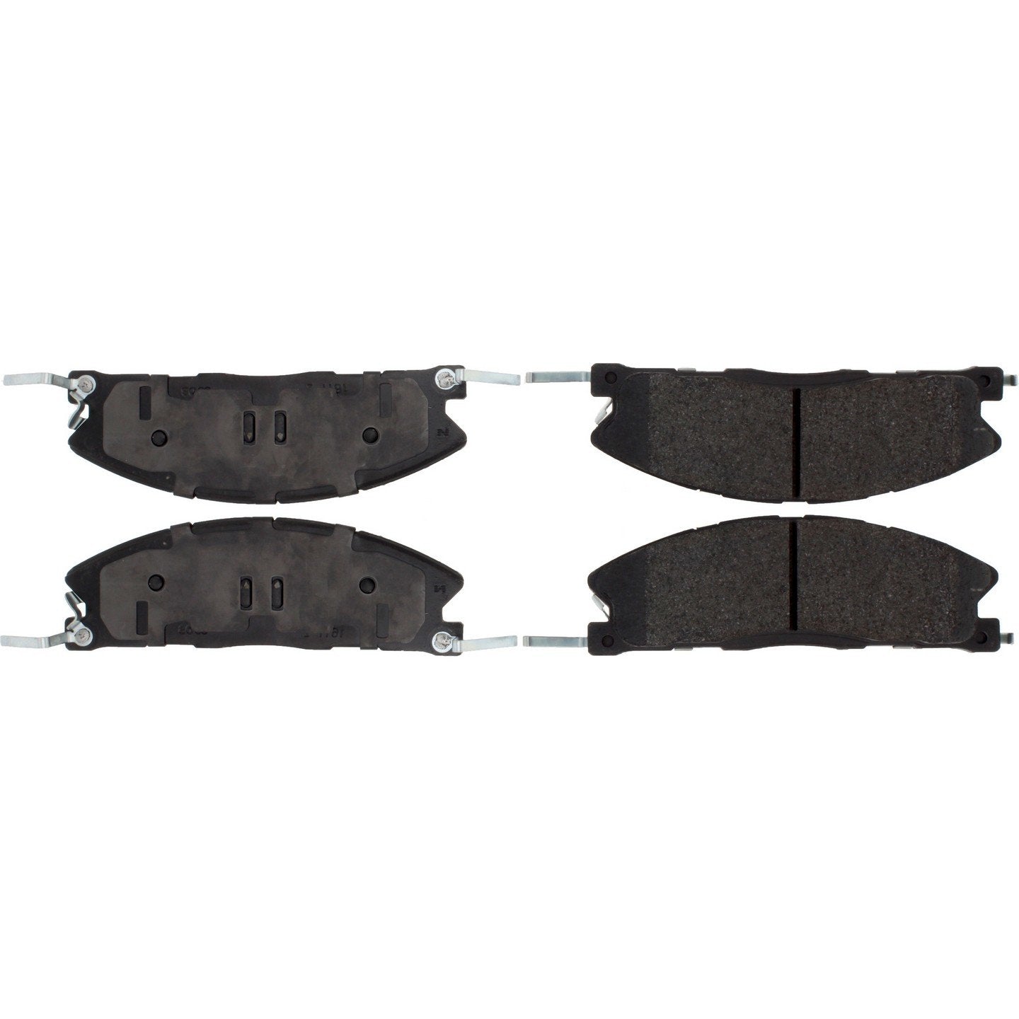 Posi Quiet Extended Wear Brake Pads with Hardware  top view frsport 106.16111