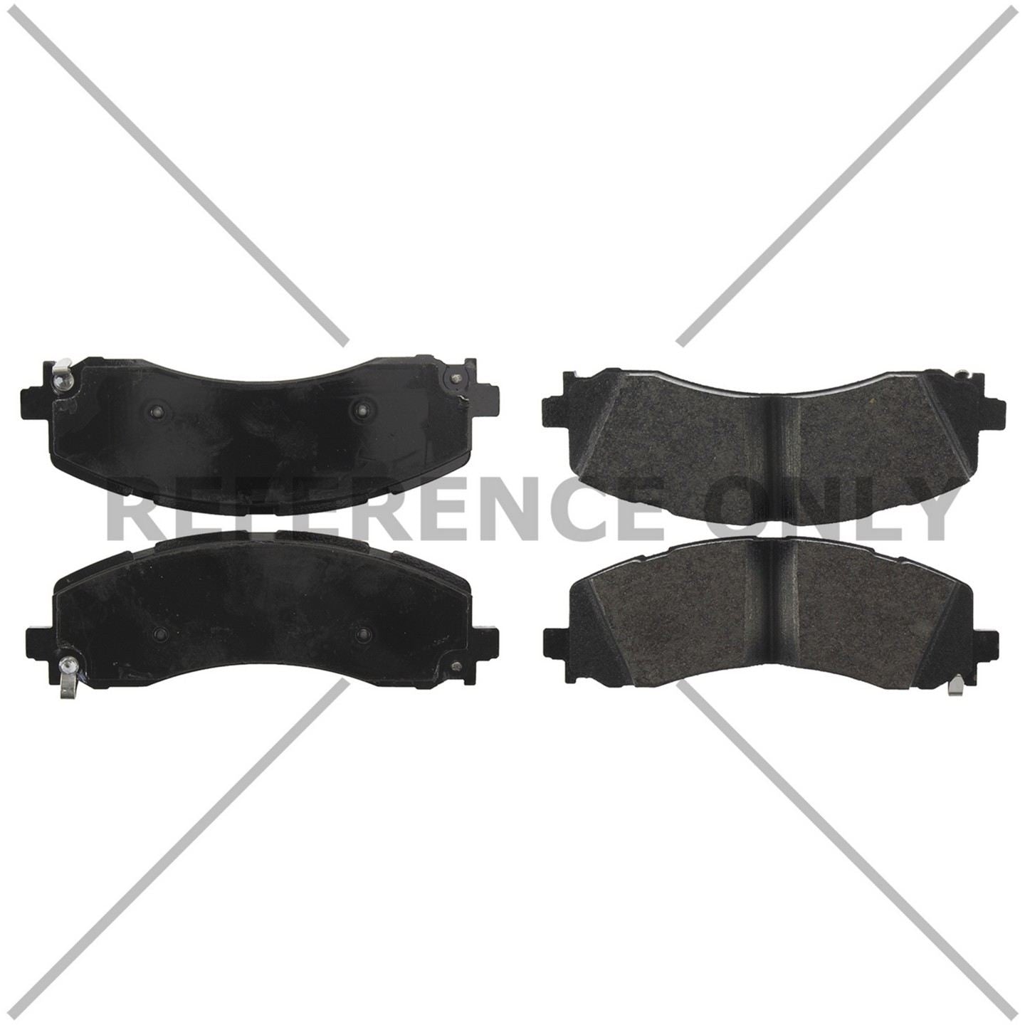 Posi Quiet Extended Wear Brake Pads with Shims and Hardware  top view frsport 106.60910