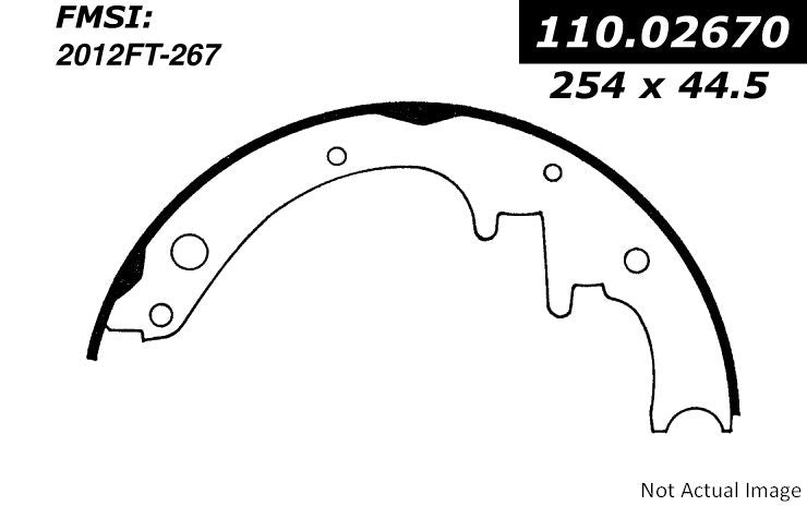 C-Tek Brake Shoes  top view frsport 110.02670