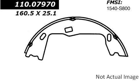 Stoptech Centric C-TEK Parking Brake Shoes - Rear PB 110.07970