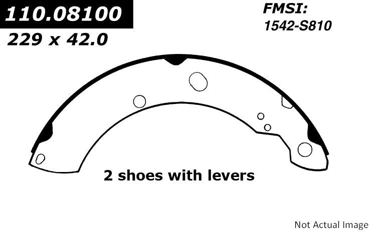 C-Tek Brake Shoes  top view frsport 110.08100