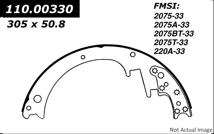 Stoptech Centric Premium Brake Shoes - Front/Rear 111.00330