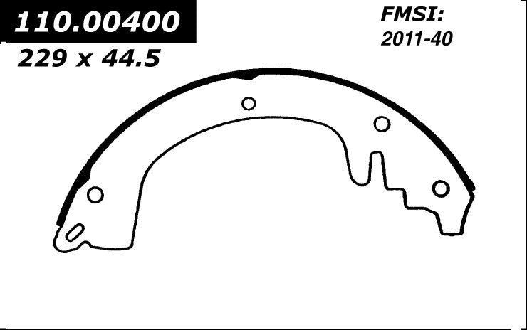 centric parts premium brake shoes  frsport 111.00400