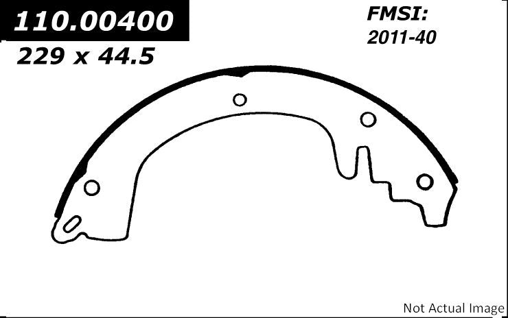 Stoptech Centric Premium Brake Shoes - Front/Rear 111.00400