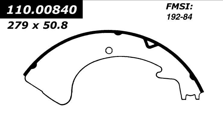 centric parts premium brake shoes  frsport 111.00840